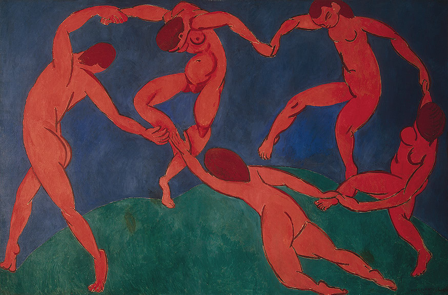 La danza di Matisse, 1910, come esempio per Confini irreali e il copyright